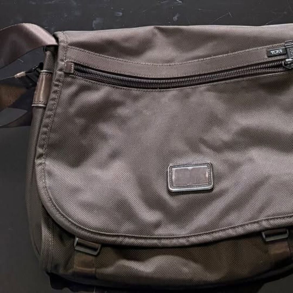 TUMI Alpha Laptop Messenger Bag in Brown